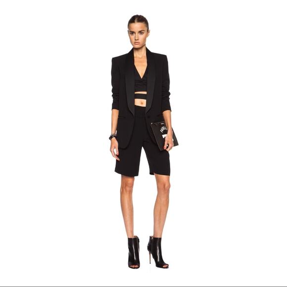 A.L.C. Bond Viscose Blend Black Short Size 4 - Picture 1 of 11